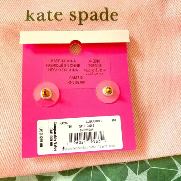 Kate Spade New York Snow Day Earrings|Brand New w.Tags - Picture 5 of 6